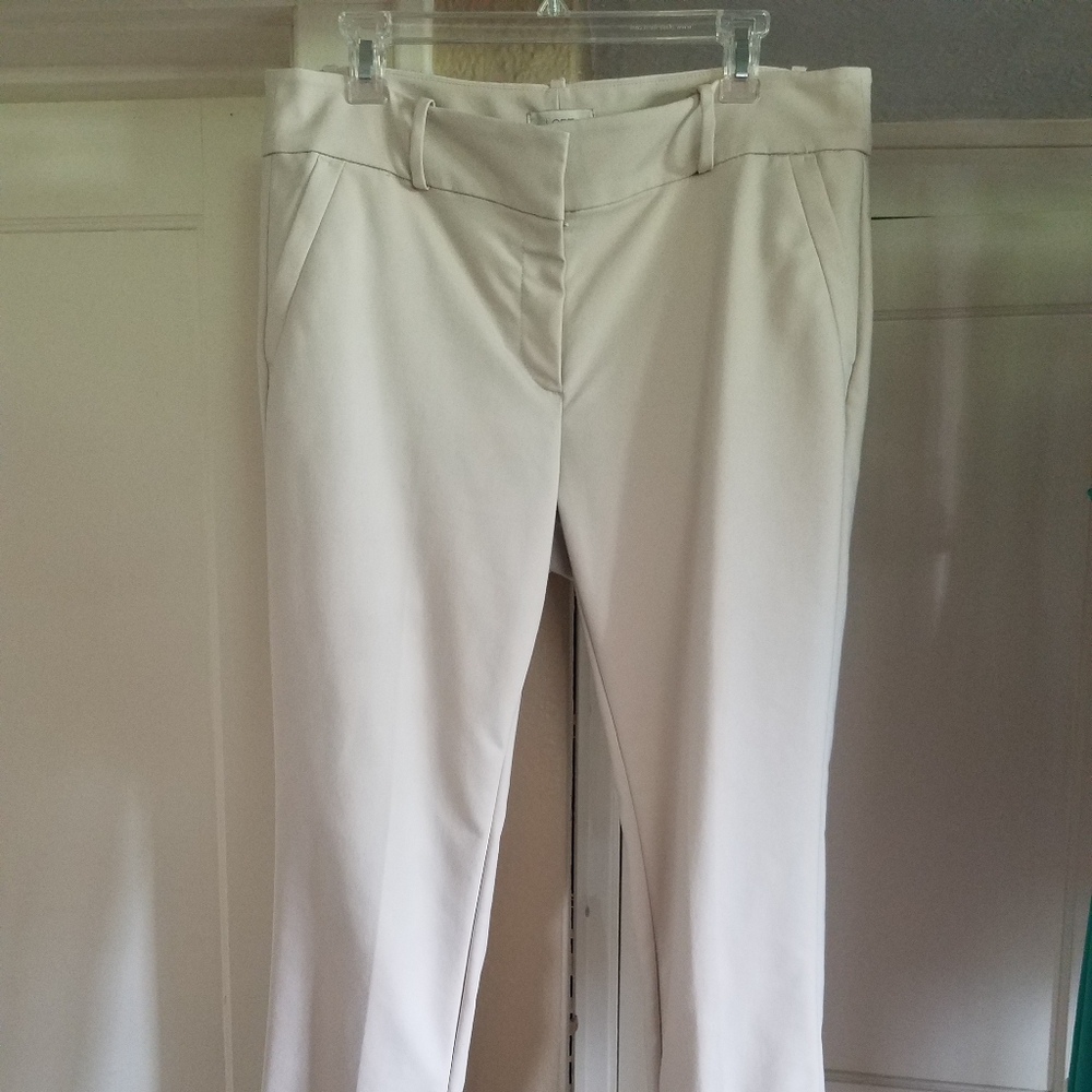 Beige Loft Skinny Ankle Pants Size 12
